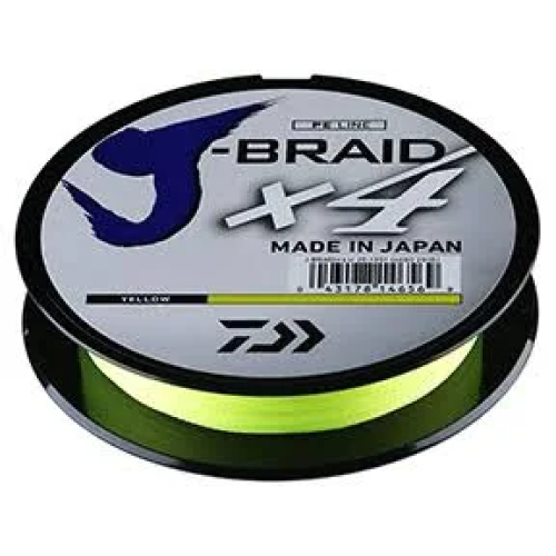 Daiwa J-Braid X4 Hi-Vis Yellow