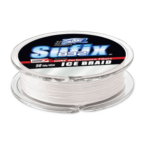 Sufix 832 Ice Braid 6 lb Ghost