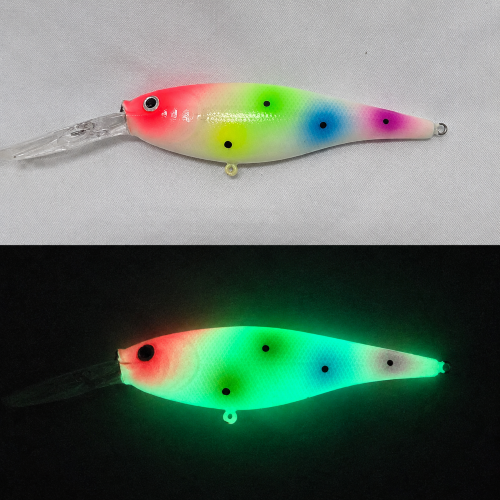Custom Glow Berkley Flicker Shad