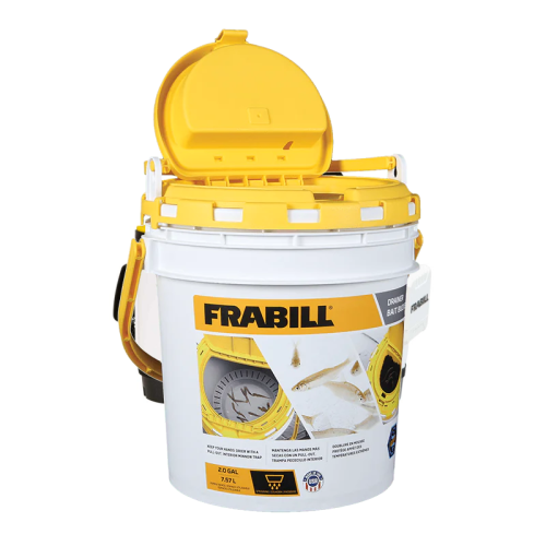 Frabill Drainer Dual Bait Bucket