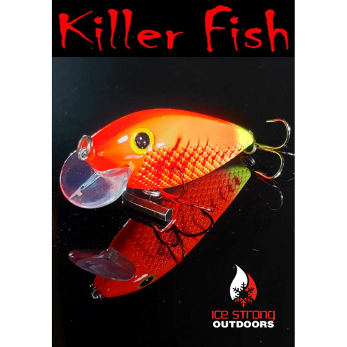 best ice fishing lures 2019 Killer Fish - Rattling Shallow Diver UV Mixed Veggie UV
