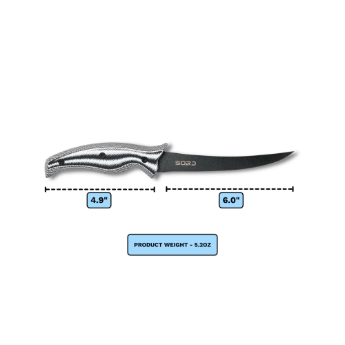 SORD 6" FILLET KNIFE - FLEXY