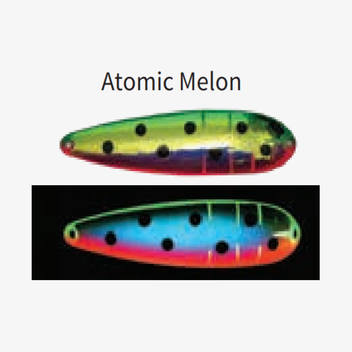 Moonshine Trolling Spoon Atomic Melon; 5 in.