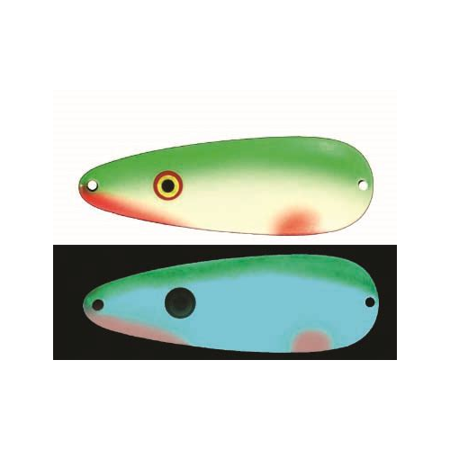 charetruese spoons fishing lure Moonshine Lures 3/4 oz. RV Casting Spoon, Agent Orange