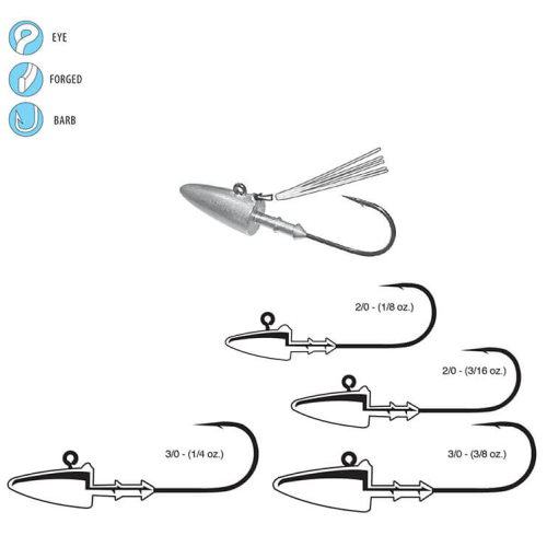 bass lure parts Gamakatsu Darter 26
