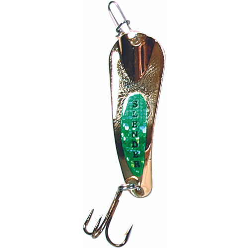 Custom Jigs and Spins Slender Spoon Pro Nickel Gold Muffin