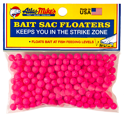 Atlas Mike's Bait Sac Floaters - Pink