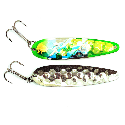 Salmon Candy Standard Spoons UV Green Knight - Silver
