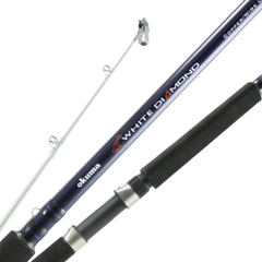 okuma blue diamond reels Okuma White Diamond Wire Dipsy Rods – Lake Michigan Angler