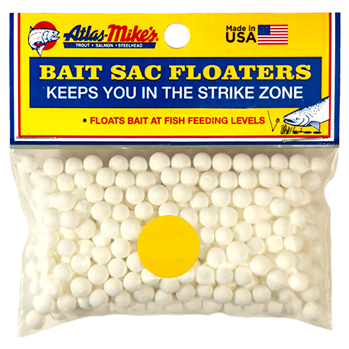 Atlas Mikes Bait Sac Floaters White